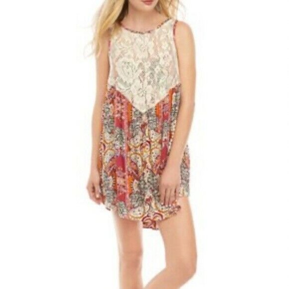 Free People Dresses & Skirts - Free People Count Me In Trapeze Mini Dress